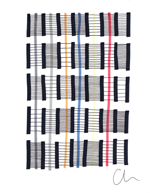 Record Collection – Original A4 Doodle